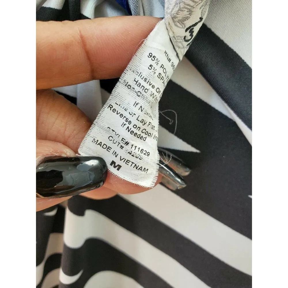 Ivy Ridge Women's Black & White Polyester Round Neck Long Sleeve Shirt Size M Size M - Image 10