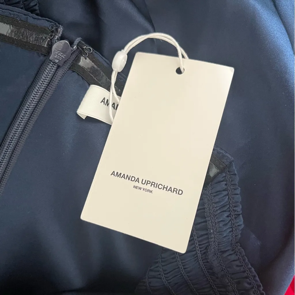 NWT Amanda Uprichard Charmaine Gown‎ in Ink Blue Size L - Image 3