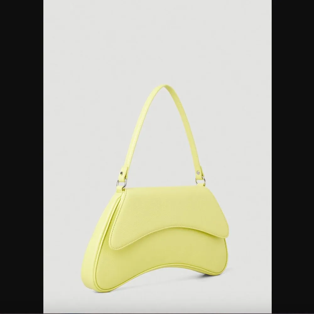 SIMON MILLER Boom Bright Yellow Citron Shoulder Bag - Image 4
