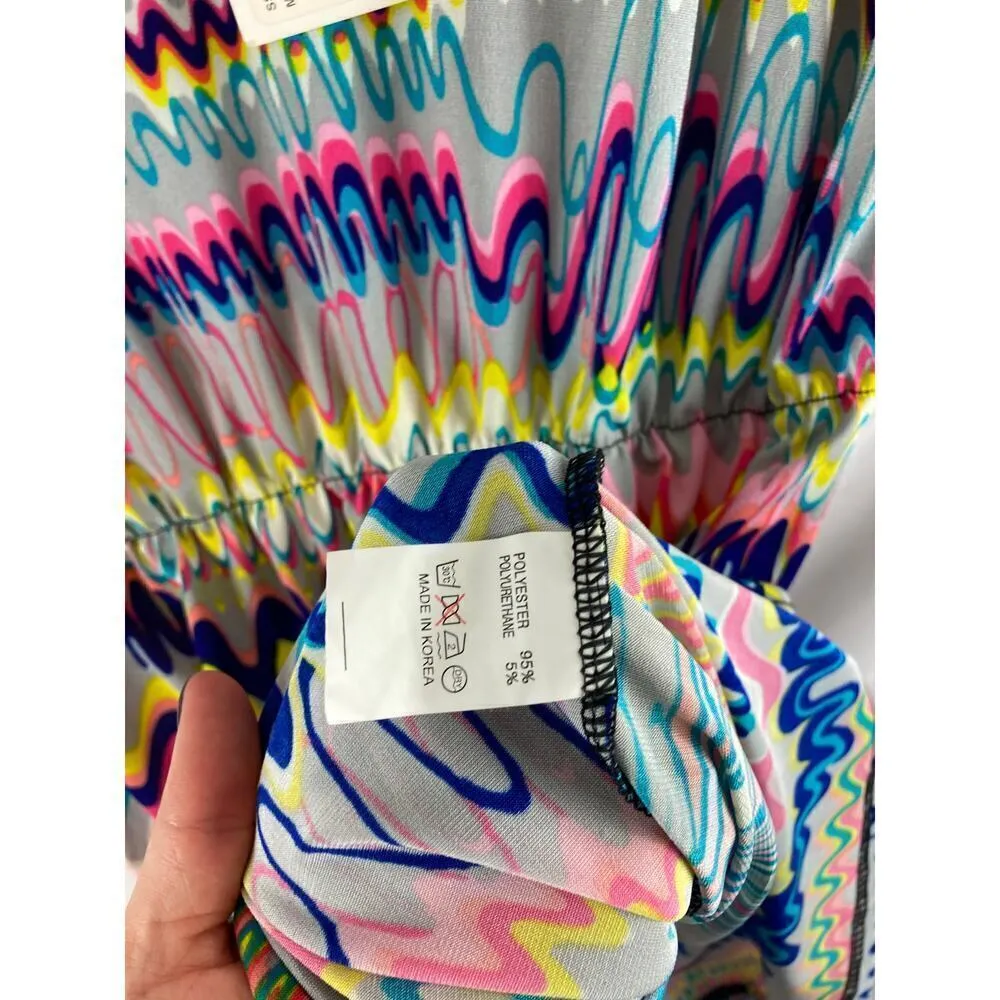Pinkyotto NWT  Multi Color Waves Dress OS - Image 3