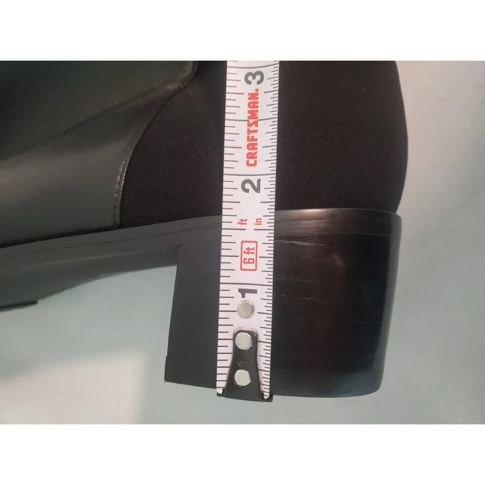 STUART WEITZMAN KEELAN CITY Black Leather Boots.s48 - Image 7