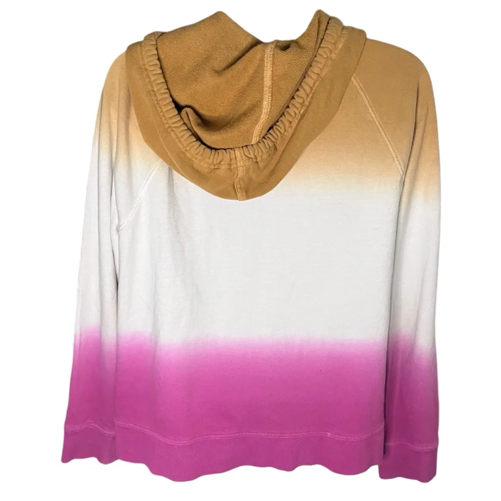 Universal Threads Universal Thread Dip Dye Hoodie Split Hem Kangaroo Pocket Sunset Pink XS - Image 3
