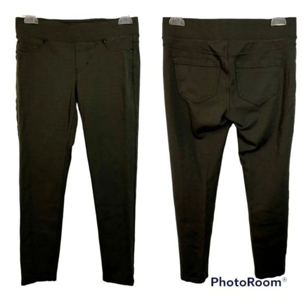 Olive Green Liverpool 4 Petite Pull-on Leggings - Image 2
