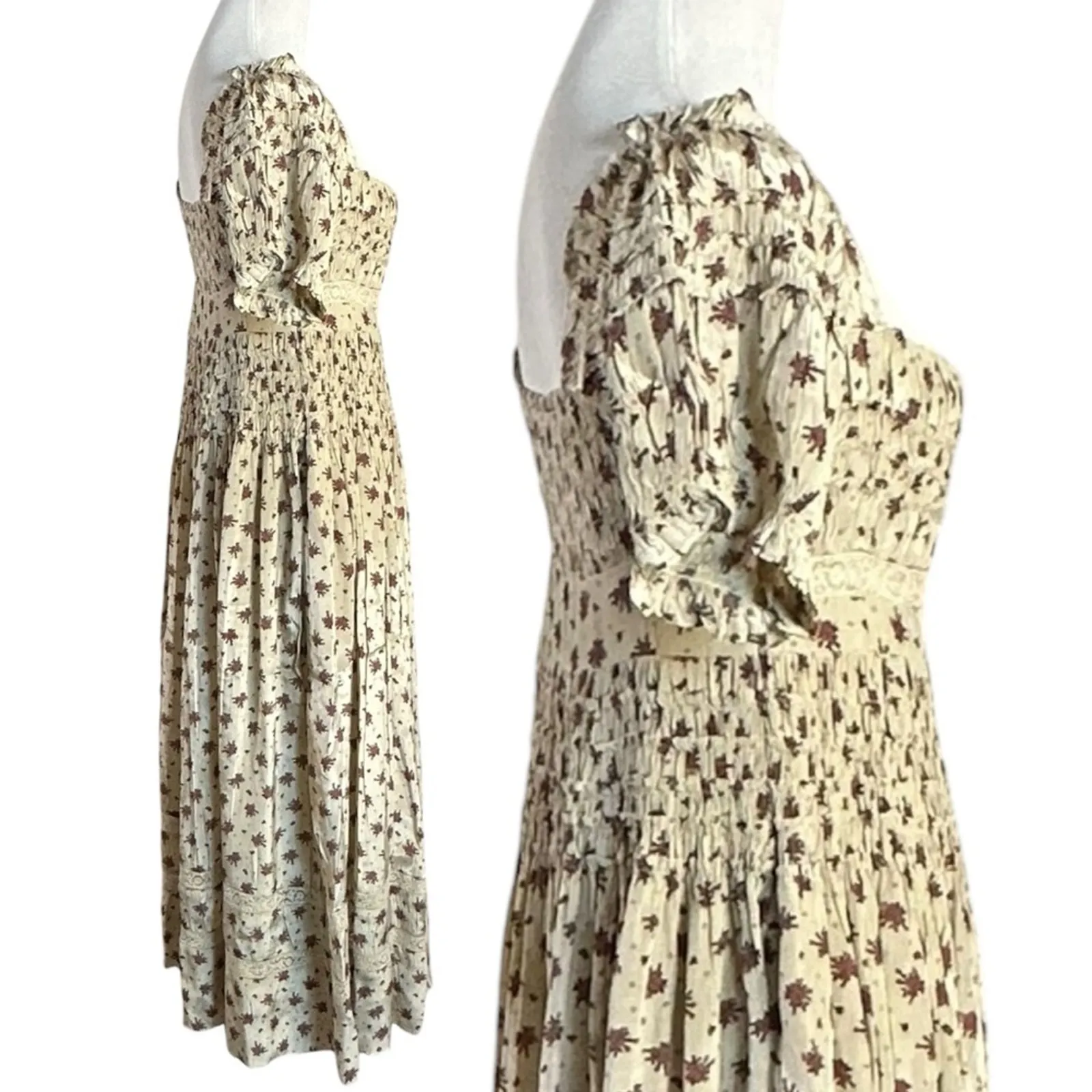 Free People Dainty Cottage Ethereal Bali Juniper Midi Dress 12 NWT Lace Floral - Image 12