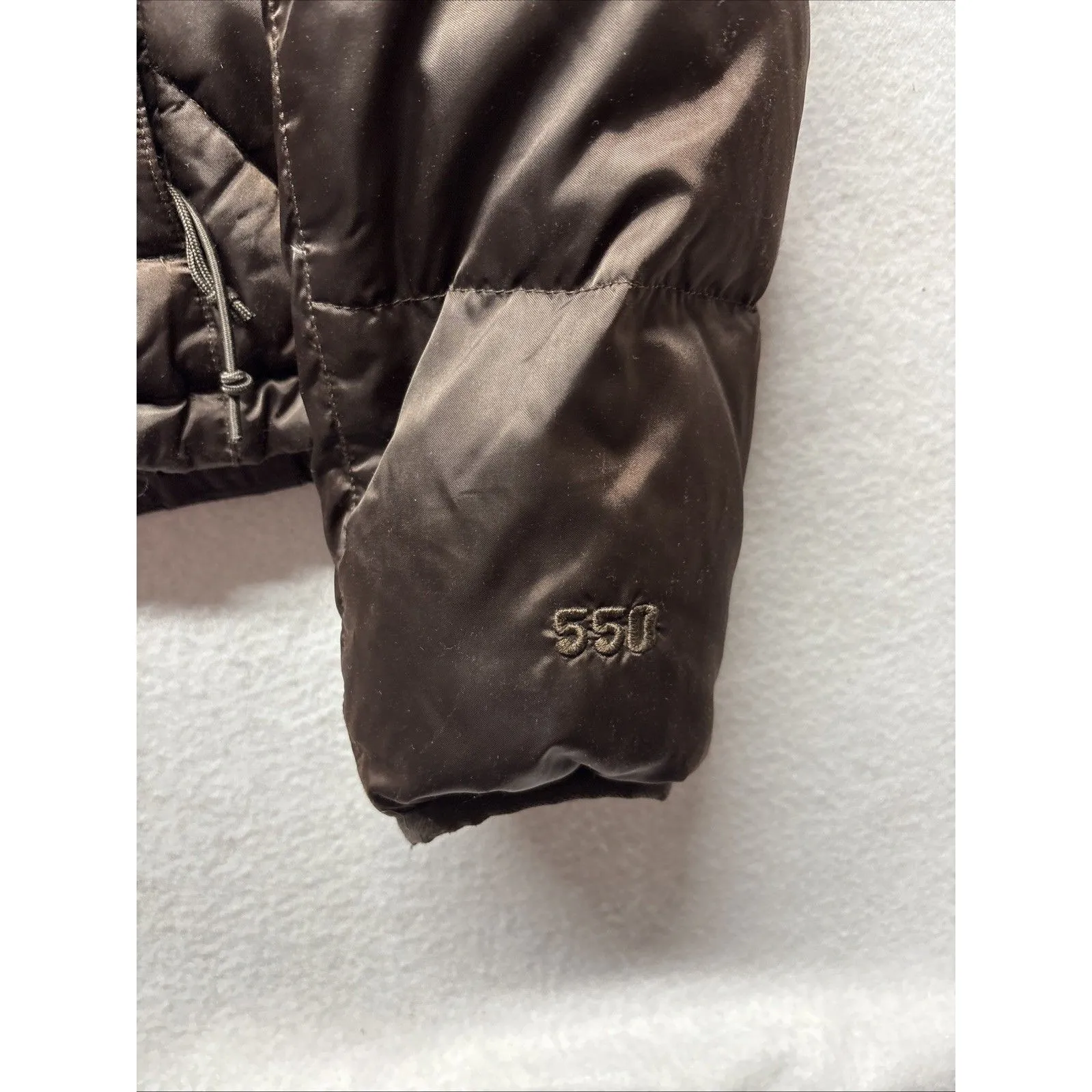 North Face Jacket Womens Small Brown 550 Down Puffer Quilted Winter Coat Warm - Image 5