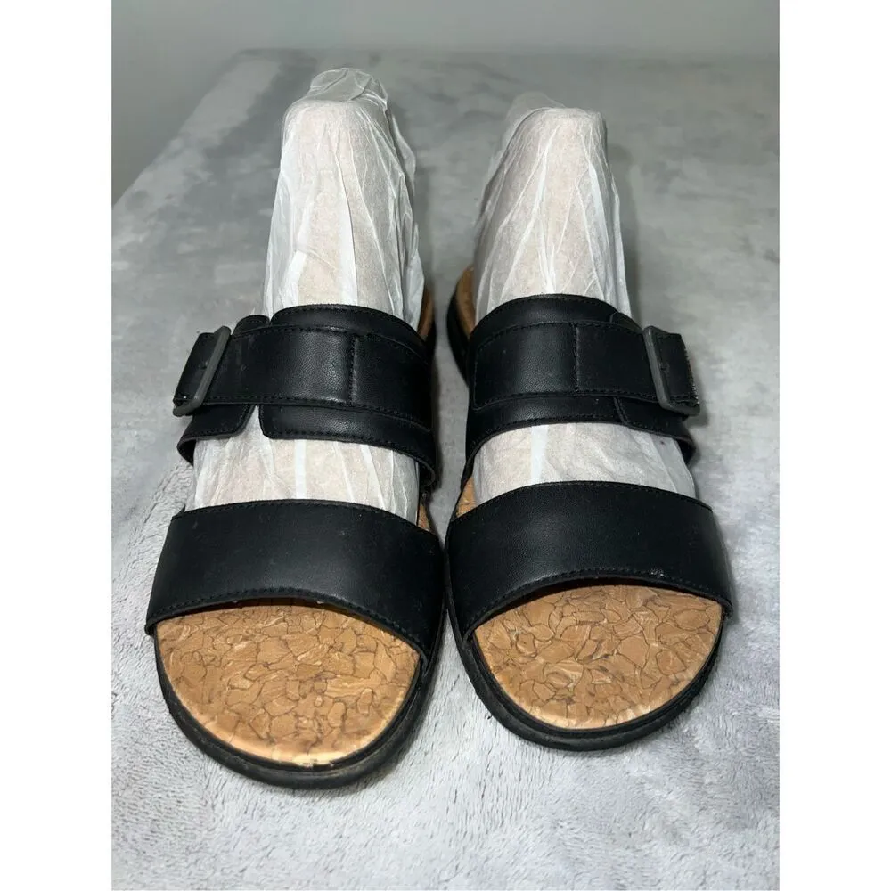 Clarks Cloudsteppers Women's Step Flat Sandals Black 7.5 - Image 3