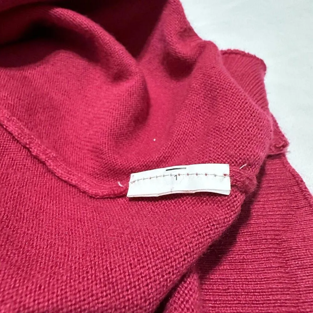 Michael Kors MK Red Cold Shoulder Sweater Top Size S Small - Image 9