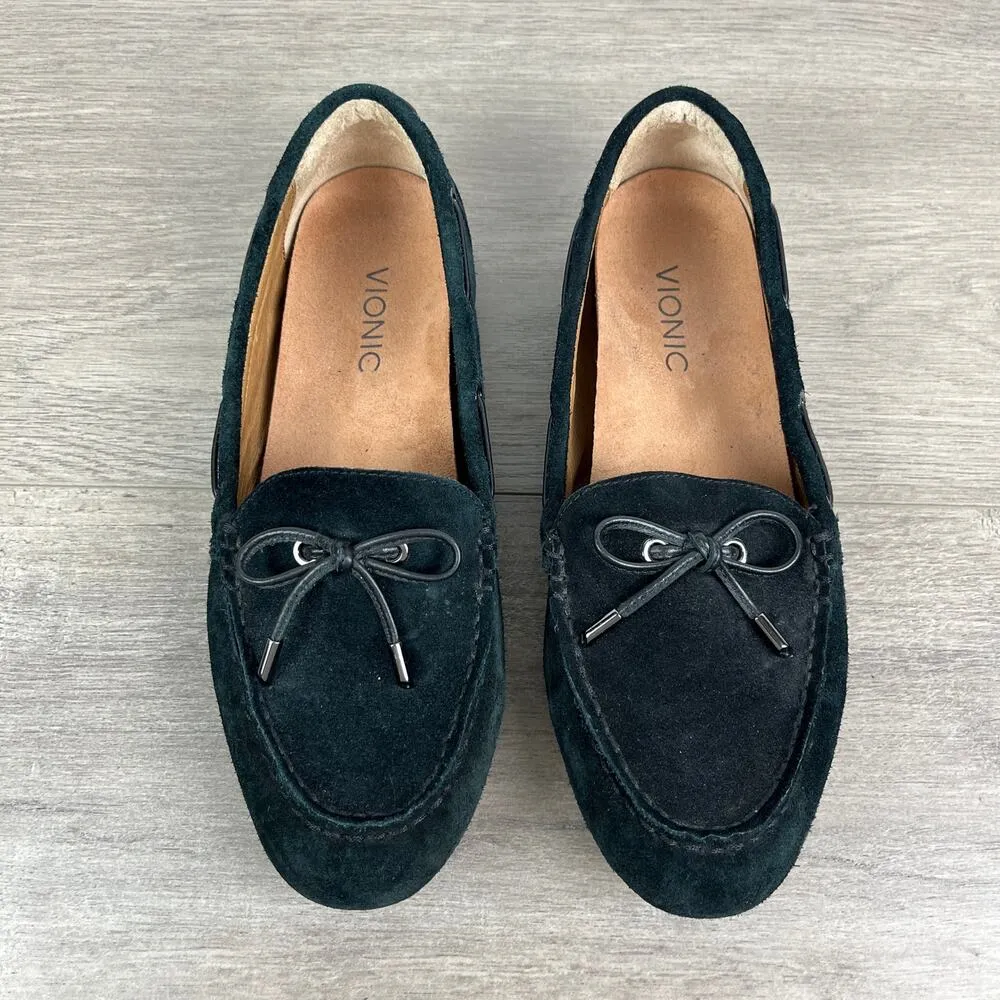 Vionic Black Suede Virginia Moccasin Loafer Sz.9W - Image 3