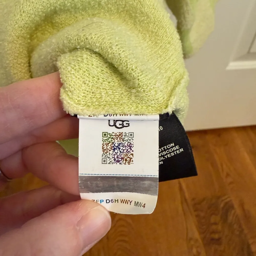 UGG Jeannie Checkerboard Terry Button-down Shirt size XL - Image 4