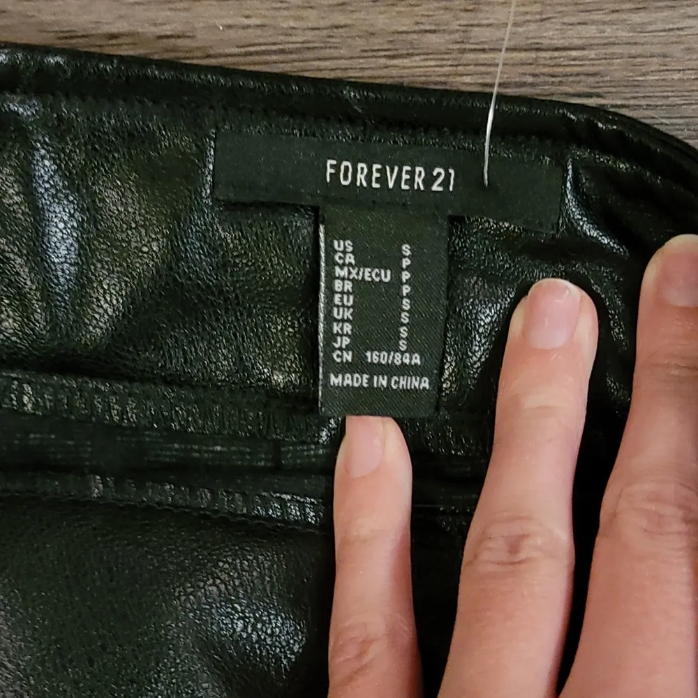 Forever21 Black Leather Skirt - Image 4