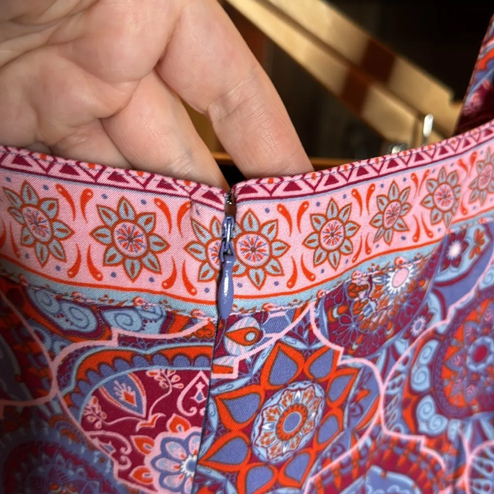 Magnolia Grace Pink Dress Square Neckline Floral Stitch Fix Brand Size Small - Image 10