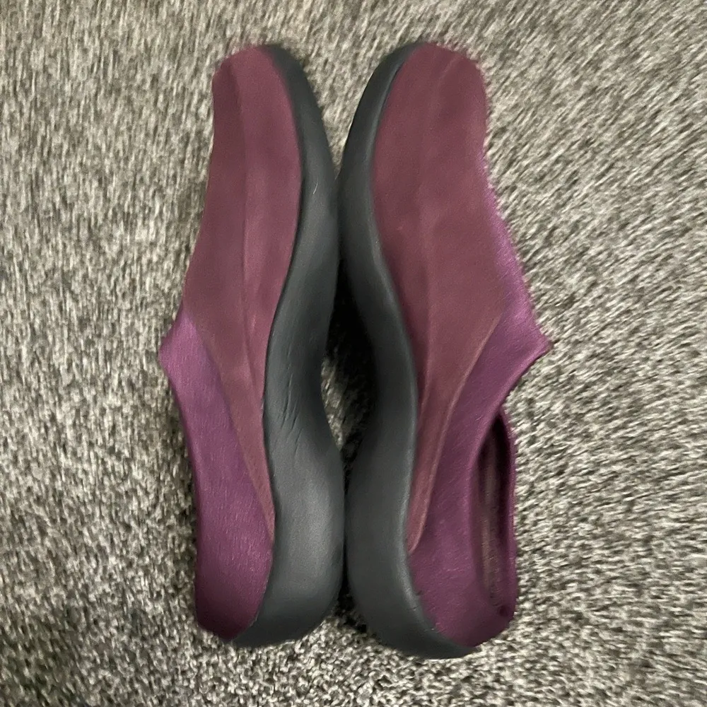 Ryka Purple Slip-On Suede Mule Clogs Shoes 10 - Image 5
