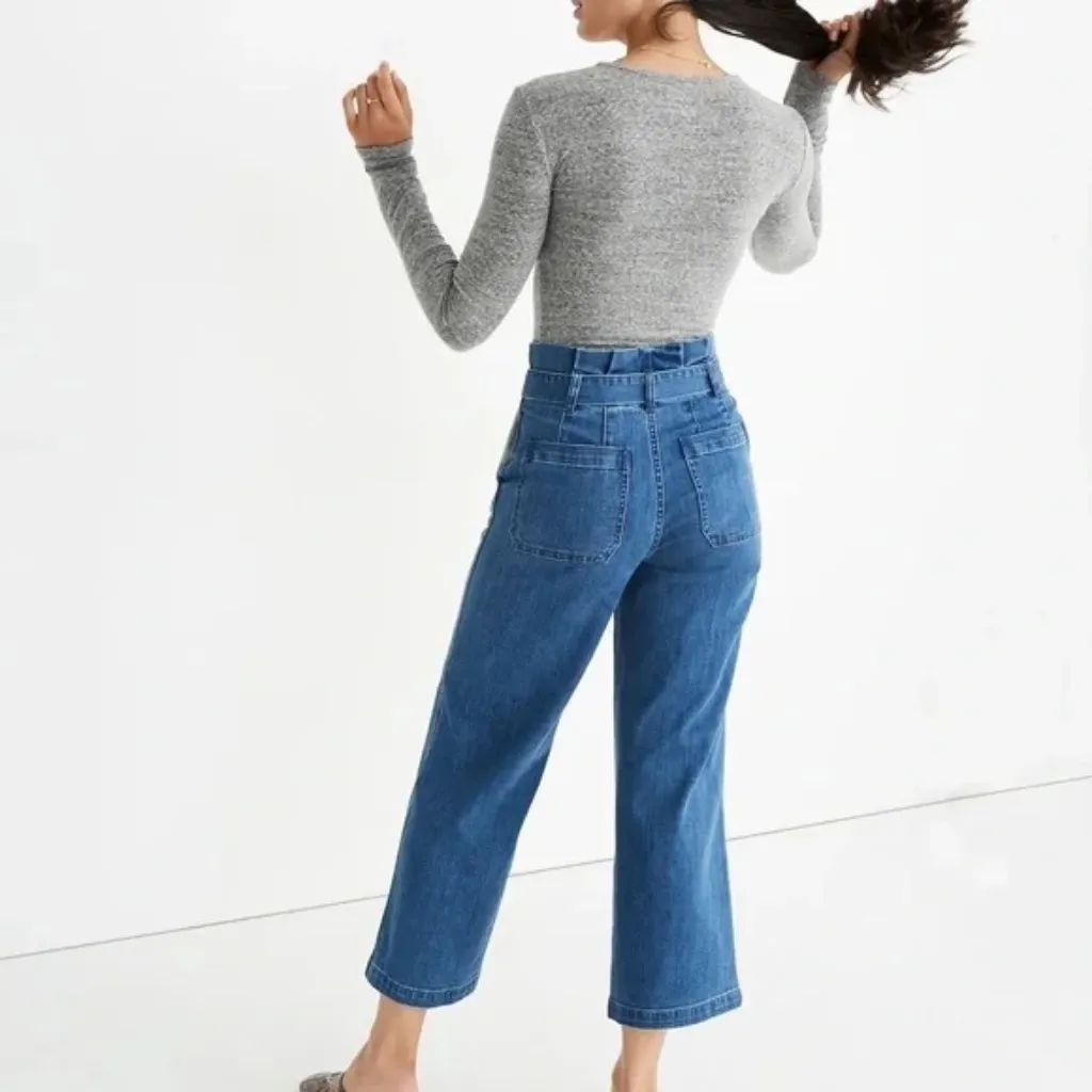 Madewell Paperboy Jeans in Flannigan Wash 90s Cropped Womens‎ Size 27 - Image 9