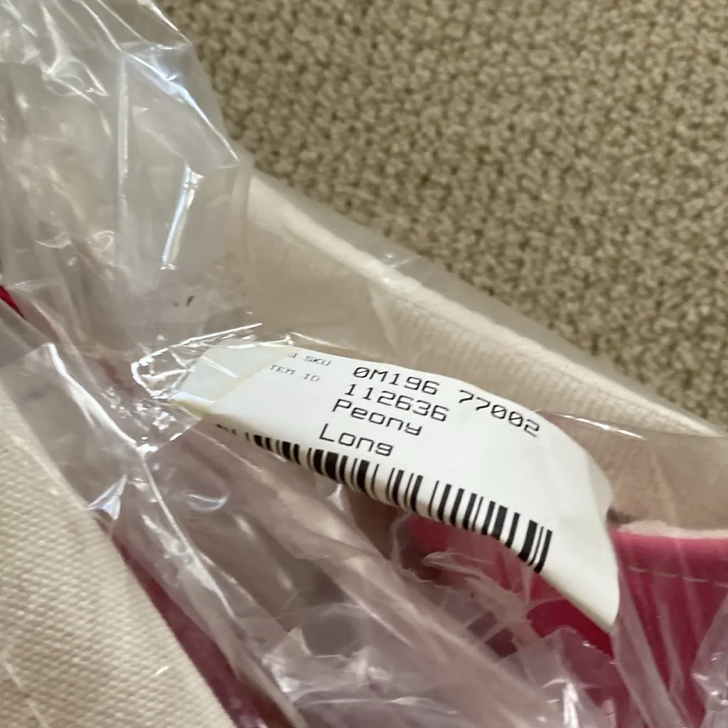 NEW L.L. Bean Boat and Tote Medium Shoulder Bag Long Handles Peony Pink NWT - Image 2