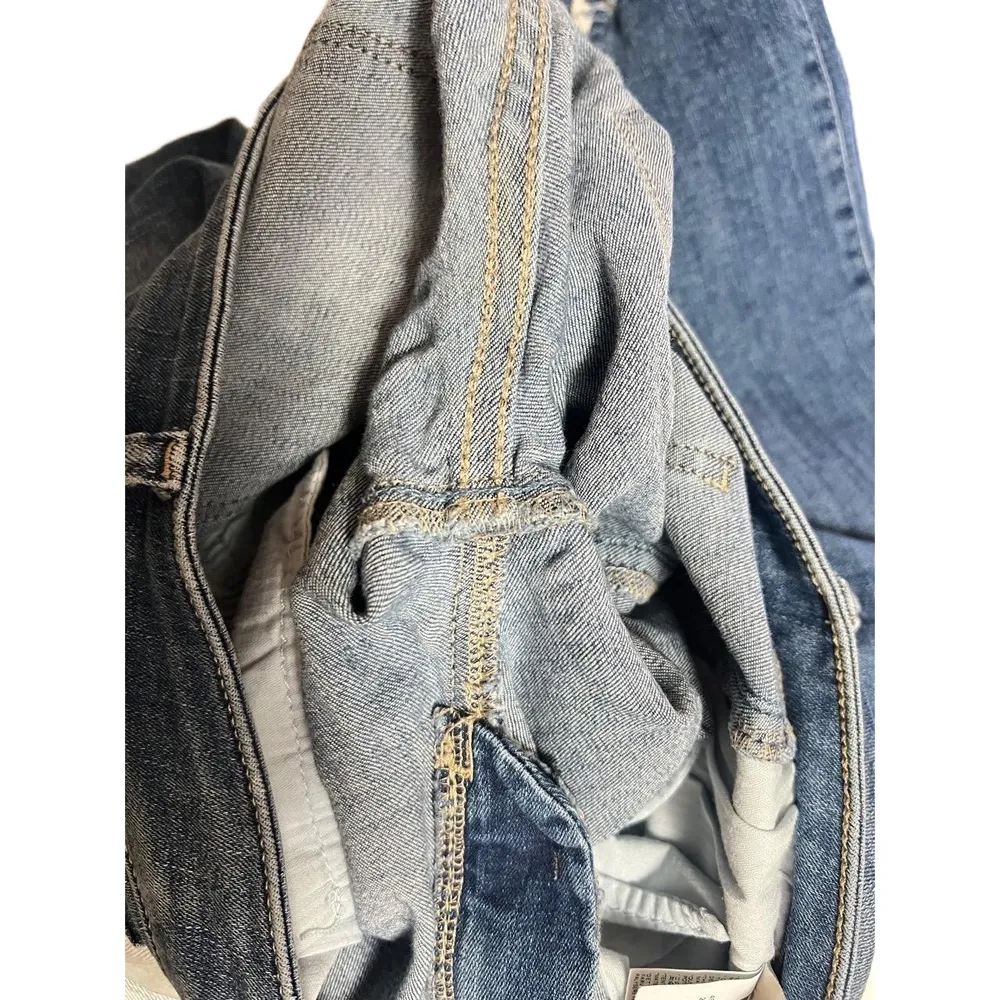 DL1961 Jeans Womens 26 Blue Cropped Frayed Raw Hem MidRise Skinny Legging - Image 8