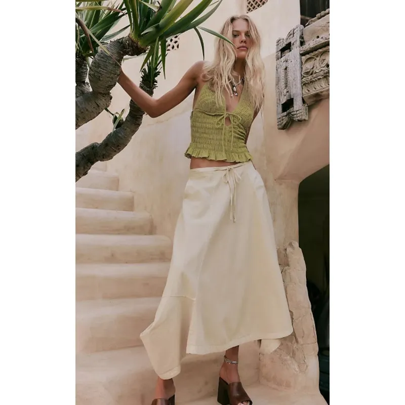 NWT Free-est Free People Pistaccio Skirt in Biscotti Sz. S - Image 2