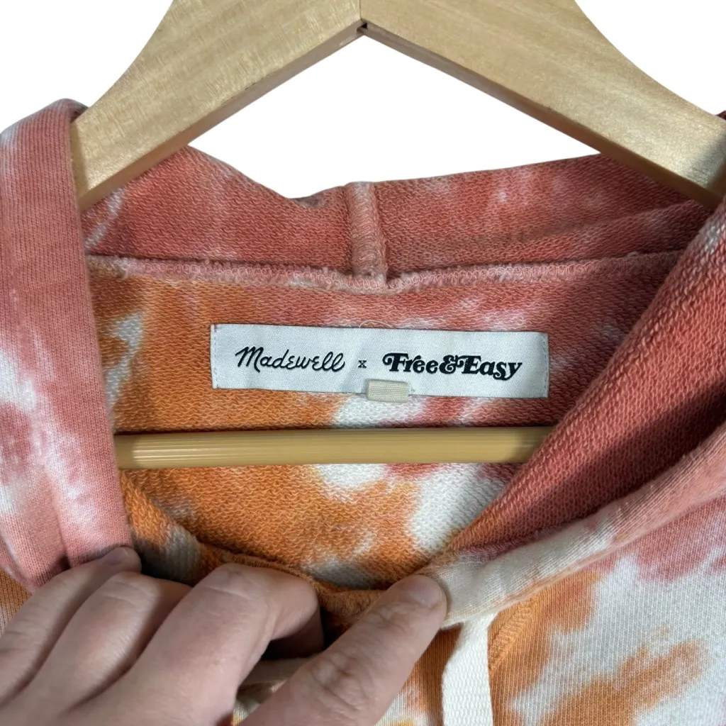 Madewell x Free & Easy® Tie-Dye Hoodie Sweatshirt Pink/Orange/Blue XL - Image 7