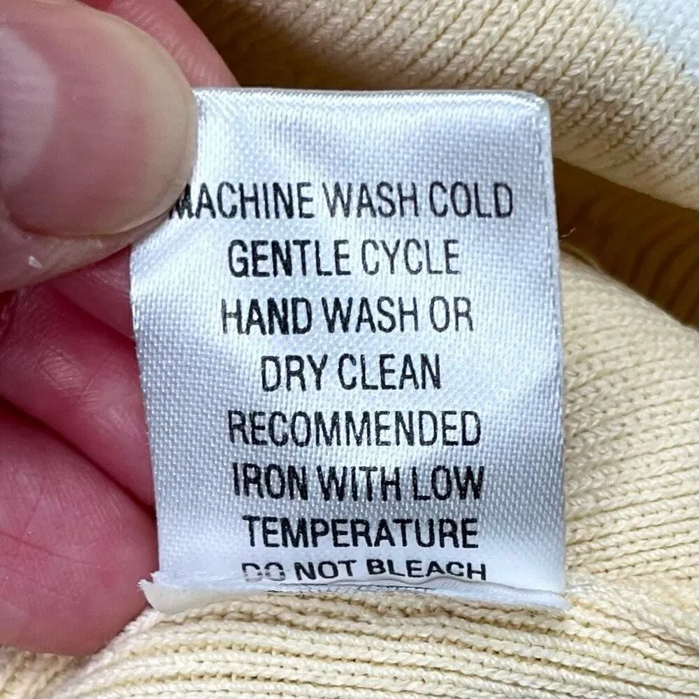 Insight Floral Cream Beaded Tank Top Medium White - Image 9