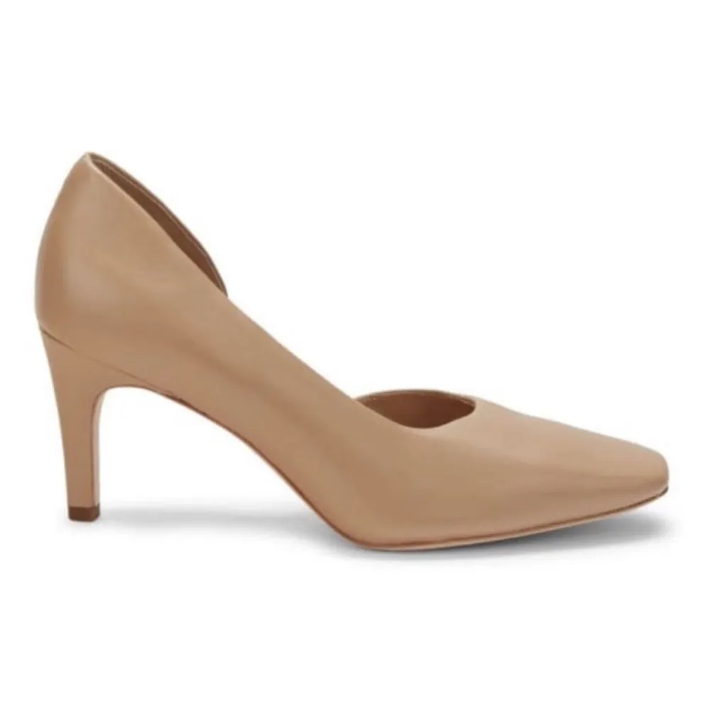 New! VINCE Tiana Point Toe Leather Pumps
Nude Cappuccino Sz 9‎ $330 - Image 2