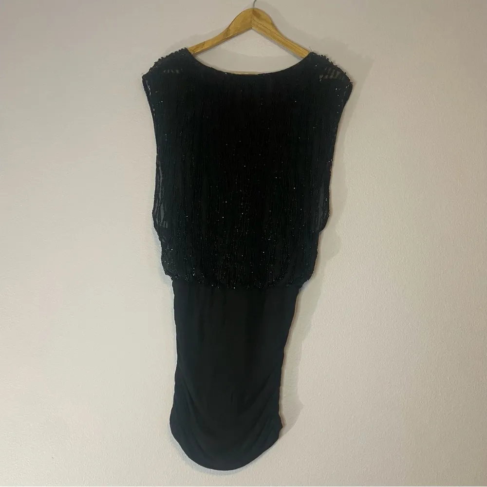 Guess Black Beaded and Sequin Dress Size Small Party Homecoming Date Night - Image 9