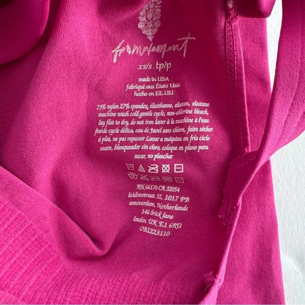 Free People Movement Good Karma Jumpsuit in Berry Size X-Small/Small NWT - Image 6