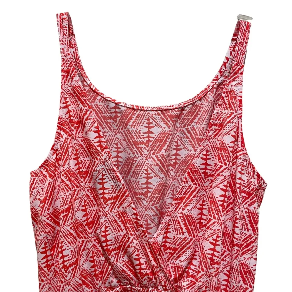 Aqua Sleeveless Printed Romper - Image 5