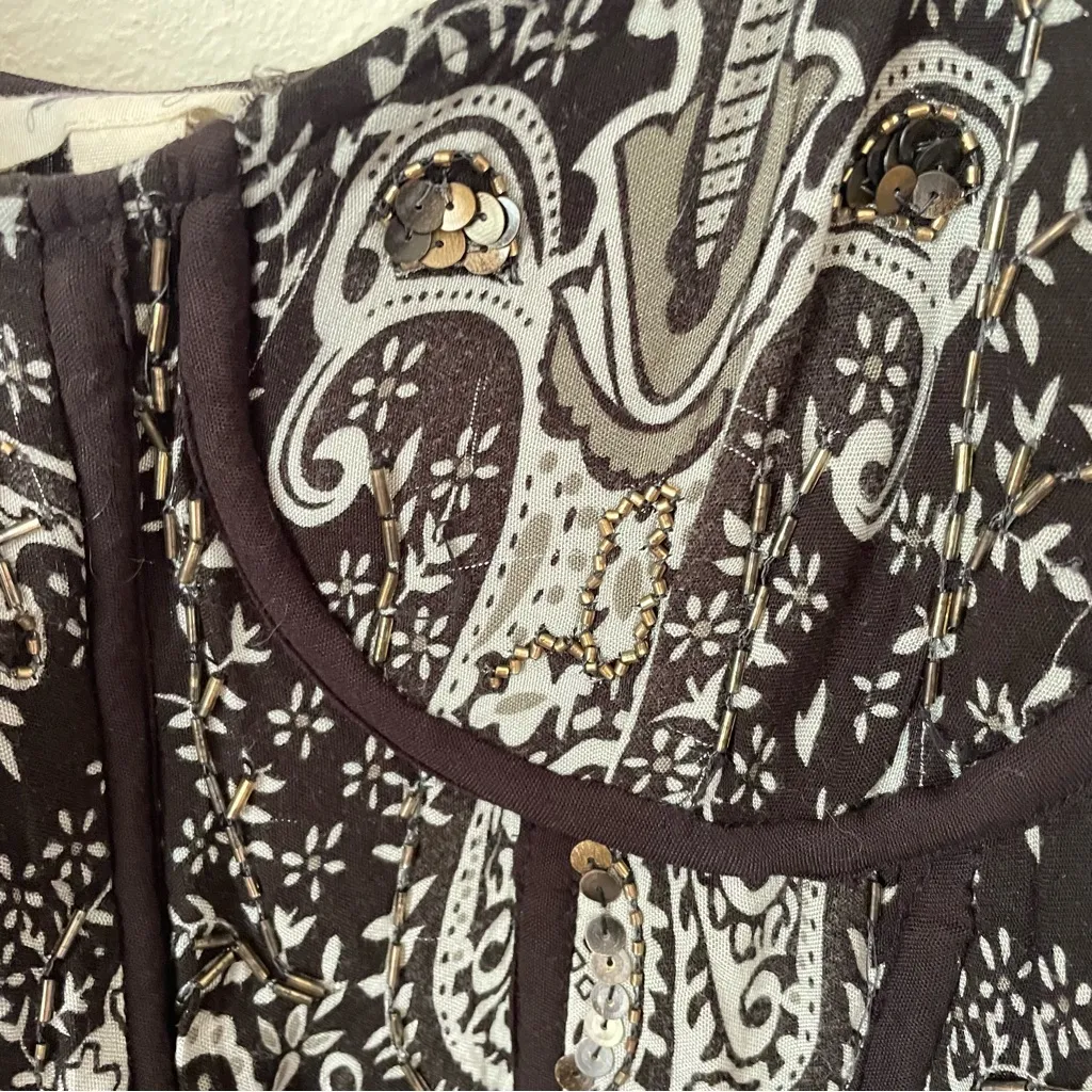 Anthropologie Forever That Girl Beaded Corset Maxi Dress in Size XS - Image 8