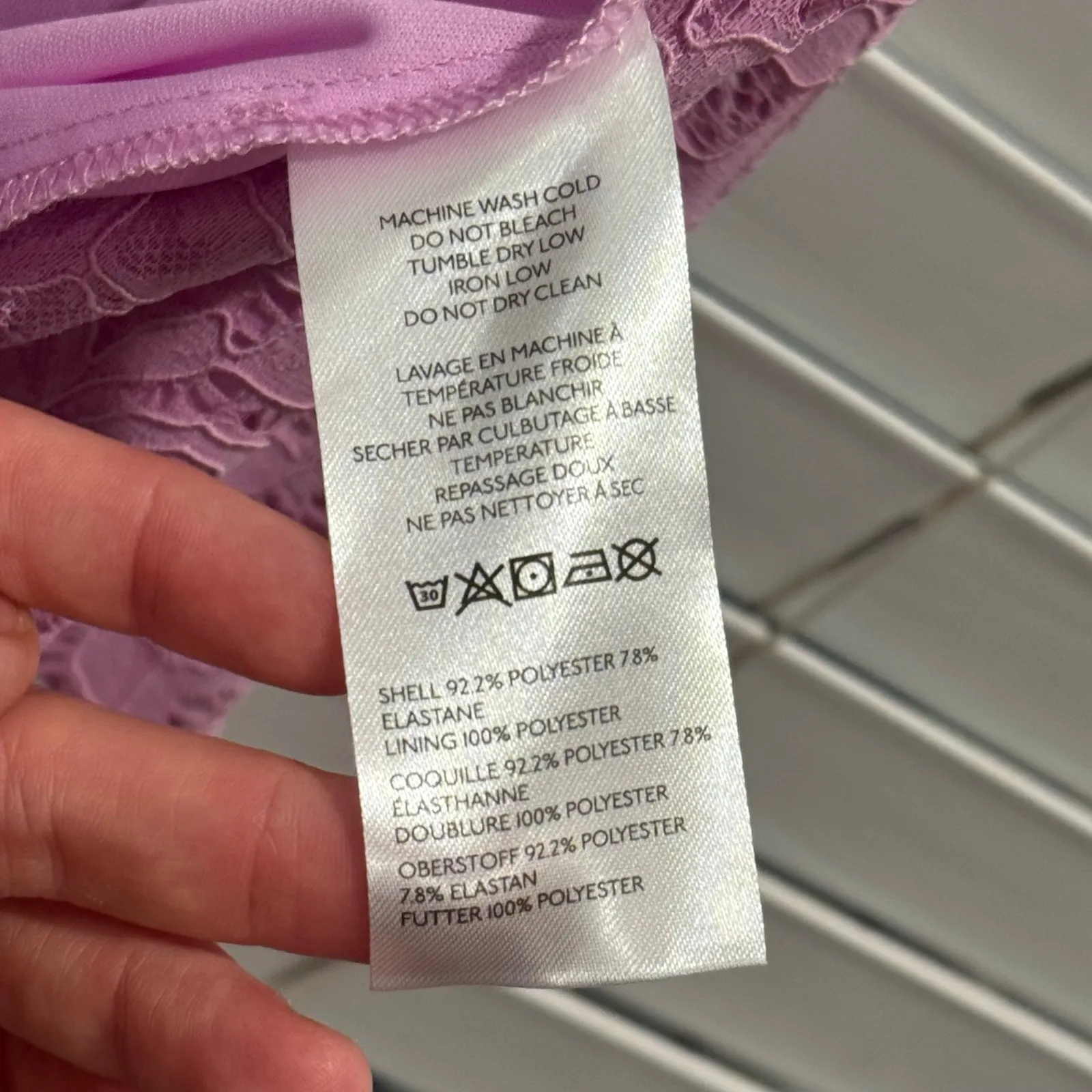 NEW BHLDN Anthropologie Maria Purple‎ Pink mauve Sleeveless Lace Midi Dress XS - Image 10