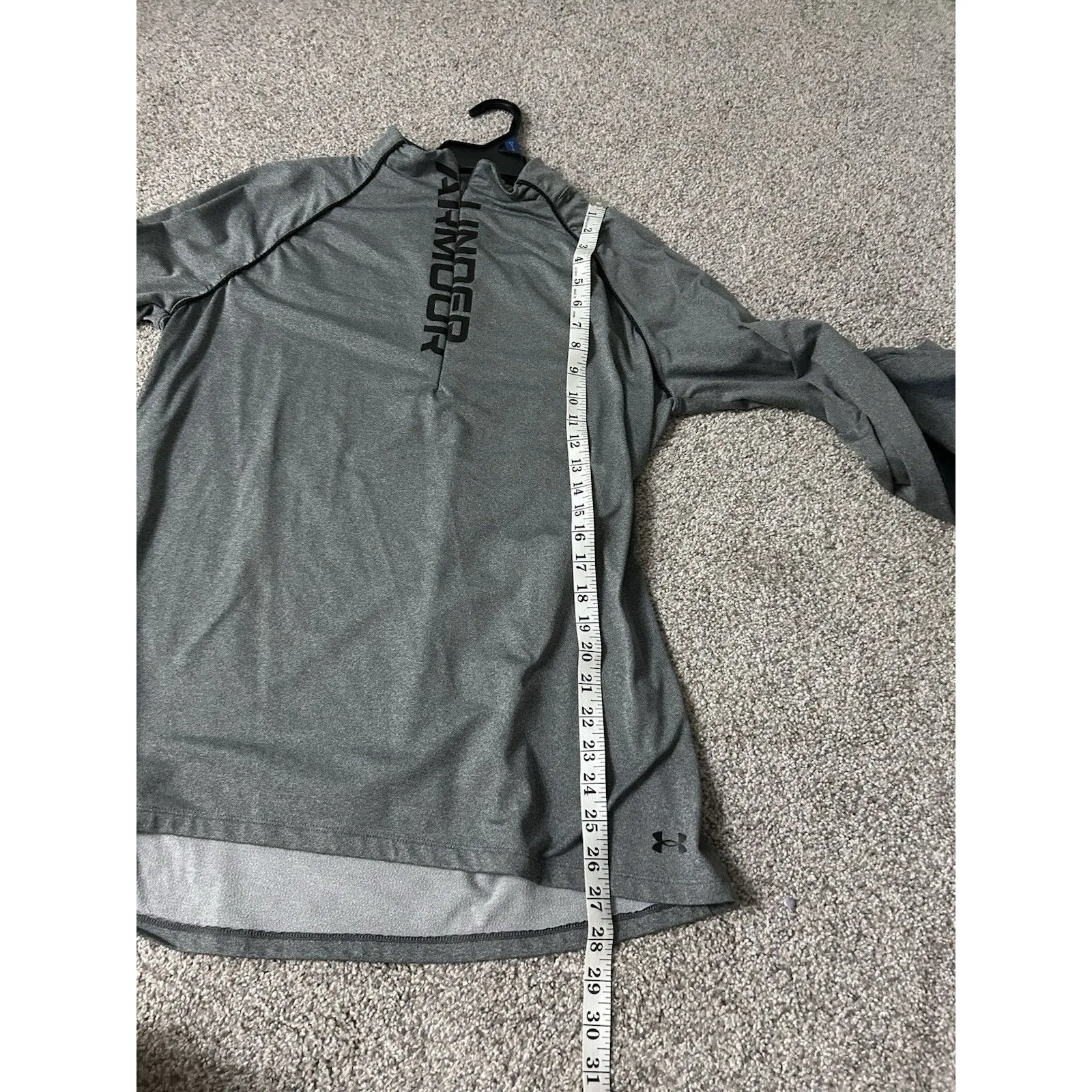 Under Armour Women's ColdGear‎ Athletic Gray 1/2-Zip Pullover, Size XL - Image 5