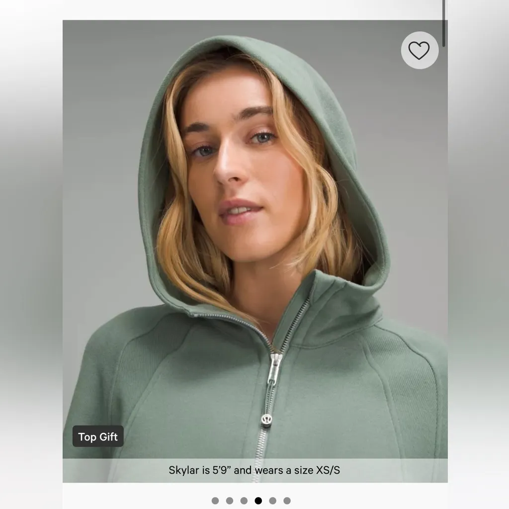 NWT Scuba Oversized Full-Zip Hoodie GREU /  Grey Eucalyptus / M/L - Image 3