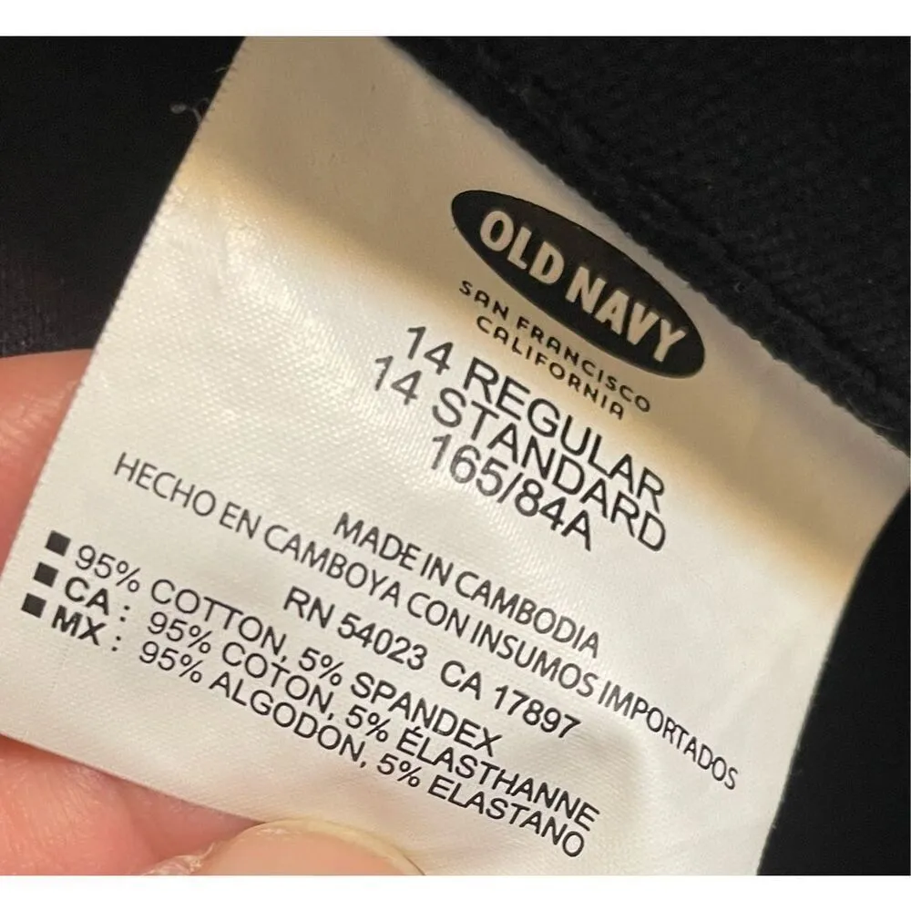 Old Navy  Pixie Black & White Polka Dot Pants Size 14 Regular - Image 8