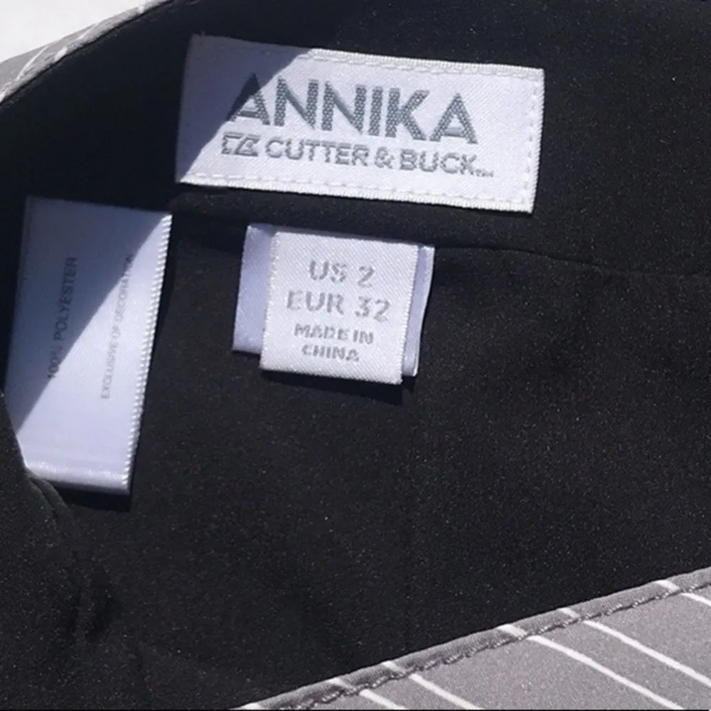 Annika Cutter & Buck Gray & White Print Golf Skort - Image 3