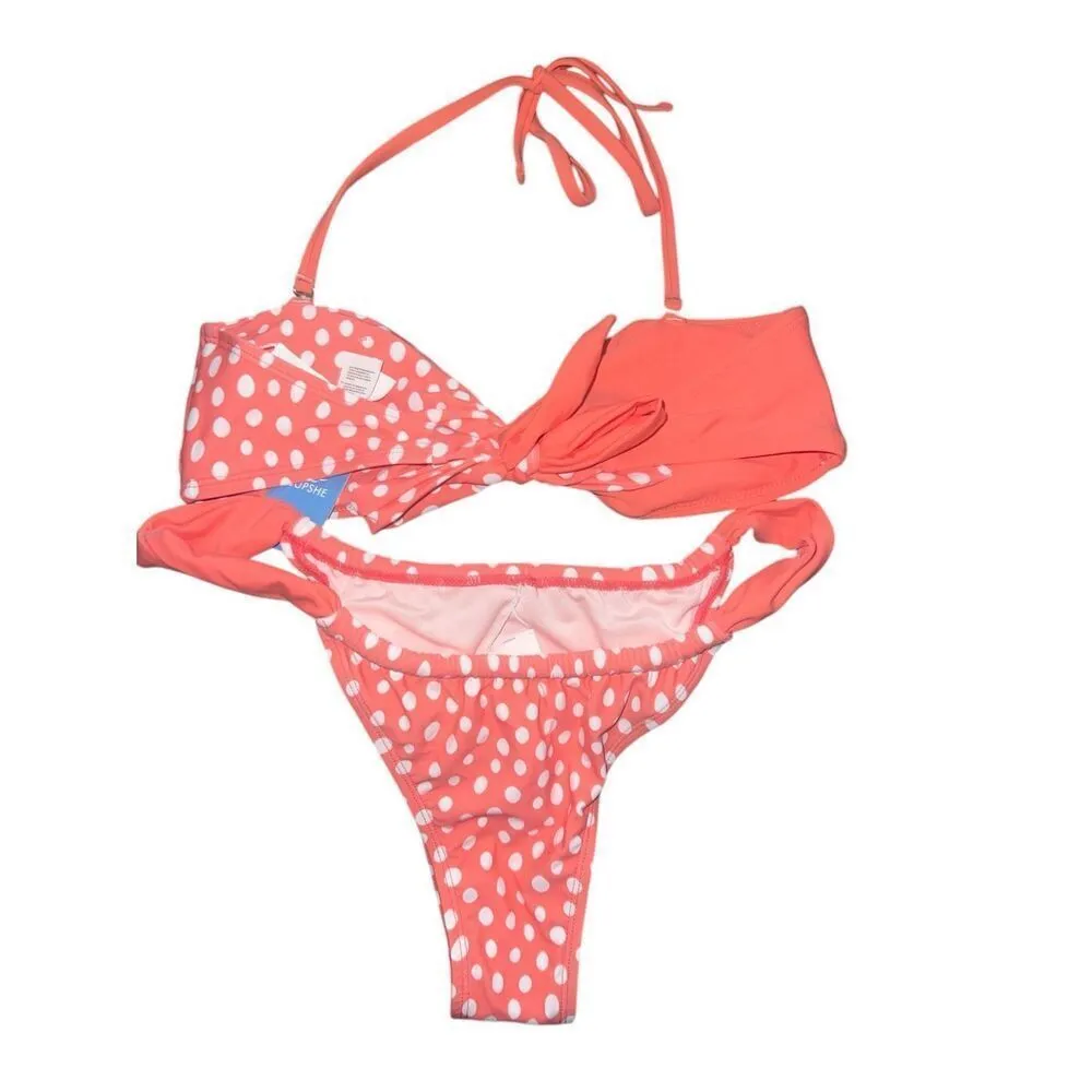 ✨Cupshe Polka Dot Convertible Bralette Sz S & Ultra Cheeky Sz M Bottoms Set✨ - Image 8