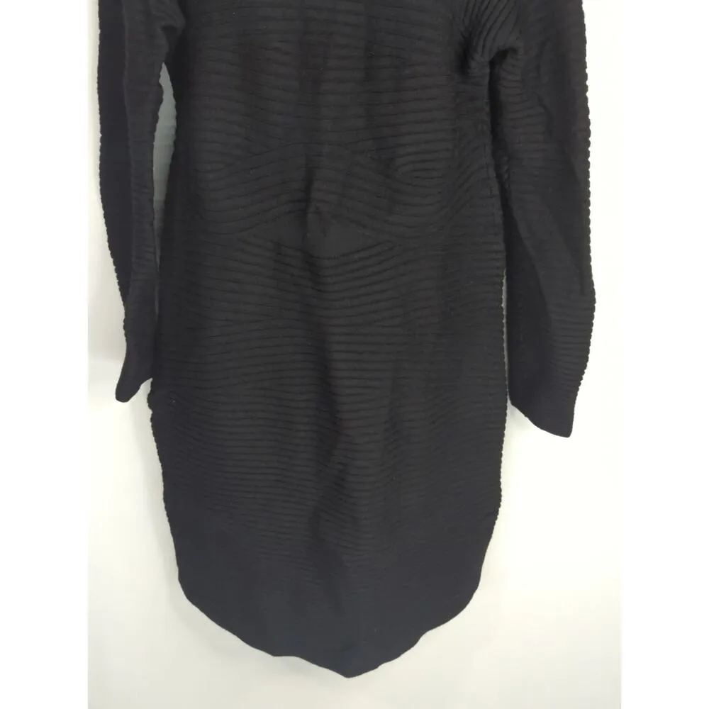 Alexander Wang Black Ribbed Sweater Dress  Women's LARGE - Image 4