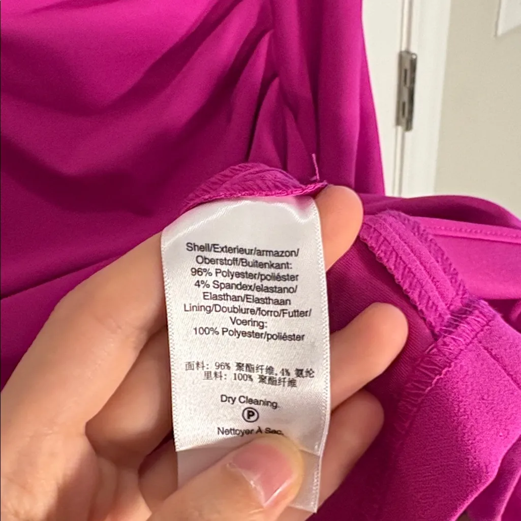 DKNY Women's Jewel-Neck Side-Pleat Scuba Sheath Knee-length Dress NWT Pink 12 - Image 6