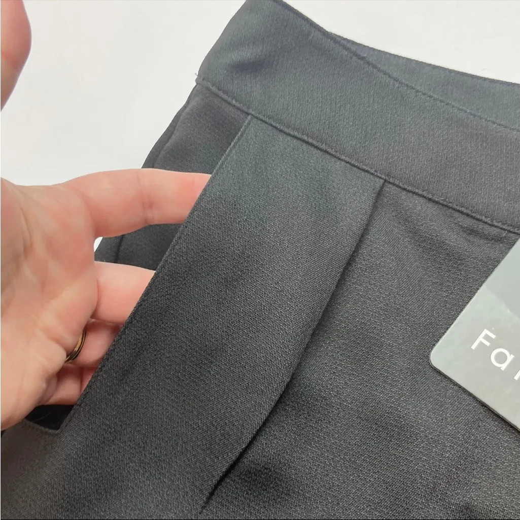 Fate Womens Size XS Extra Small Black‎ Pants Three Pockets Pleated Front NEW Black - Image 8