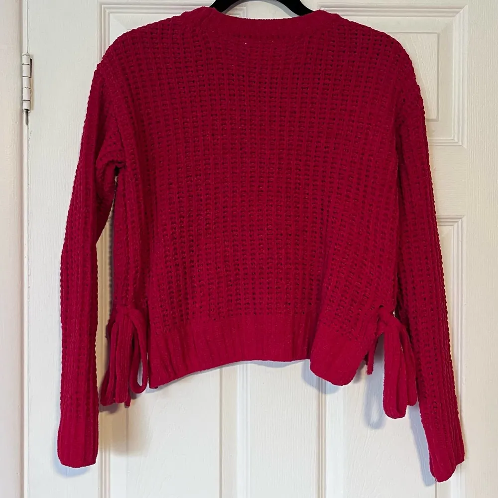 Candie's Side-Tie Chenille Sweater - Size S - Image 4