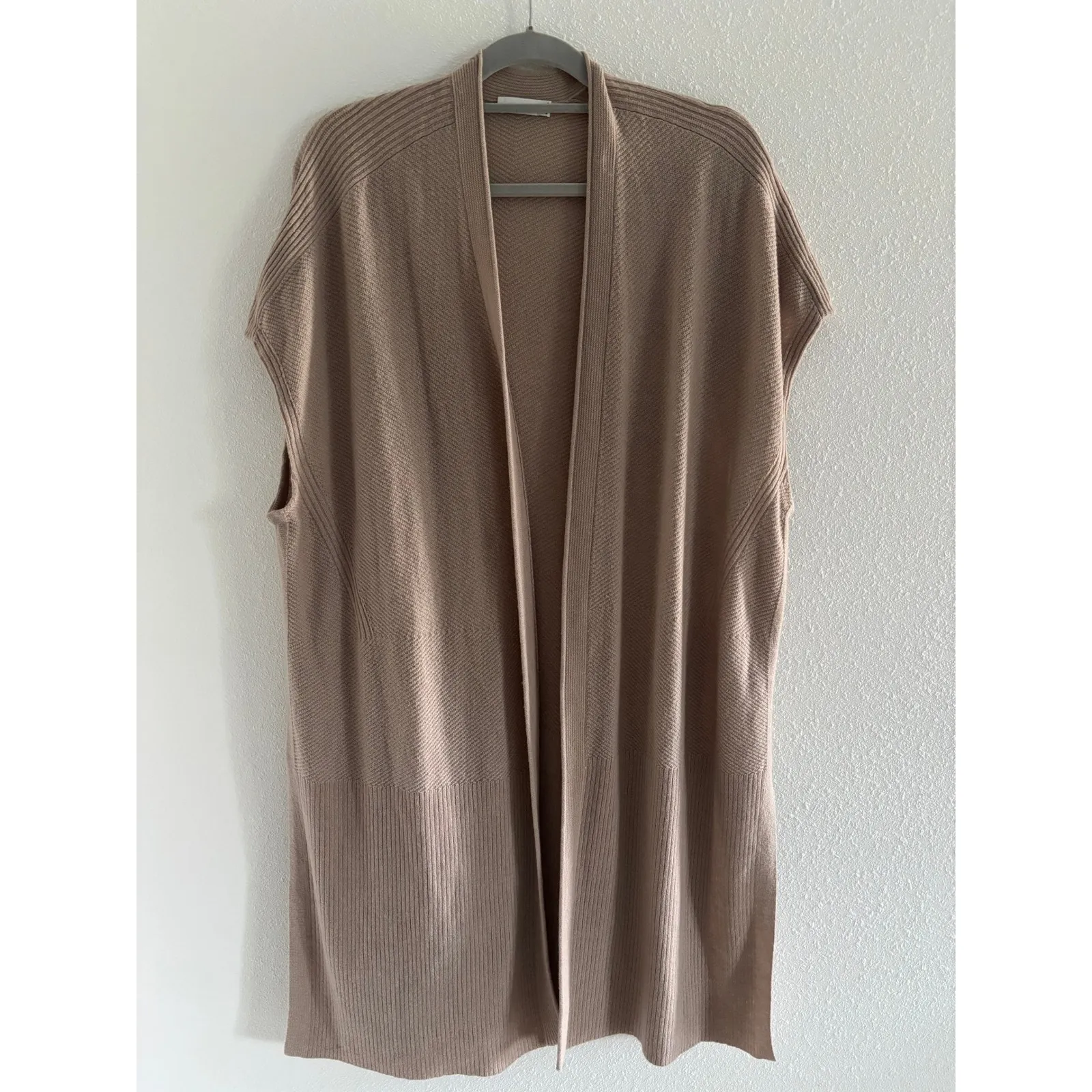 Vince Cashmere Sweater Womens XS Cream Classic Regency Preppy Oversized Luxury - Image 2