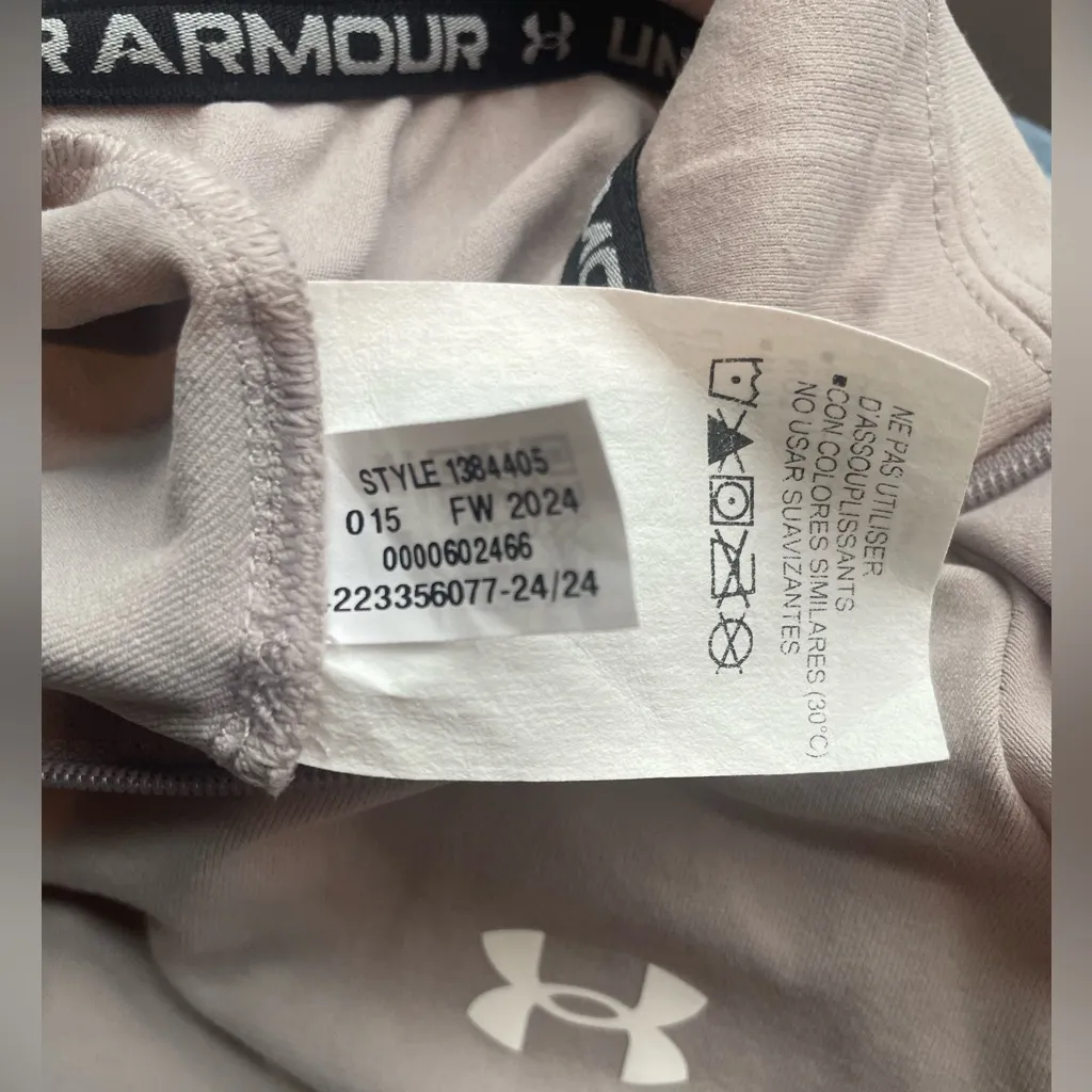 Under Armour Vanish Cropped Quarter Zip Tetra Gray size Medium - Image 10