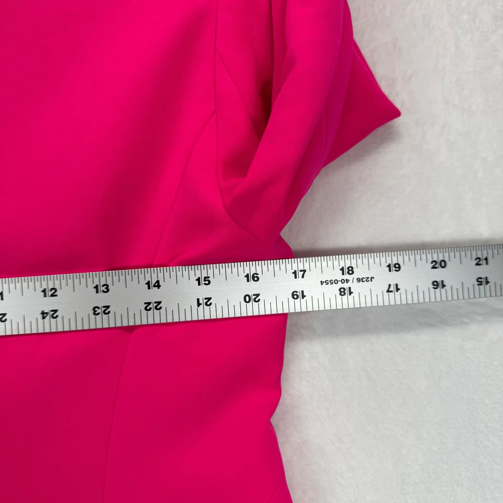 L'AGENCE‎ Hot Pink Blazer Fitted One Button Career Jacket Size 2 - Image 8