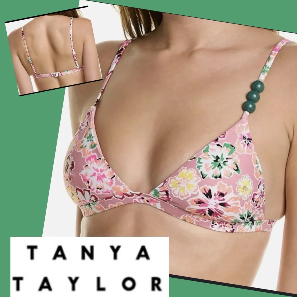 Tanya Taylor Tia Pink
Bikini Top Size S Pink - Image 2