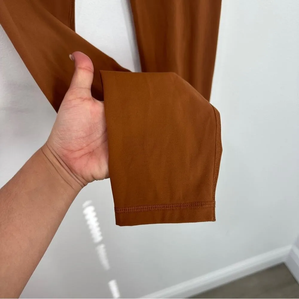 Everlane The Renew Perform Leggings Copper Brown Ankle size Small - Image 6