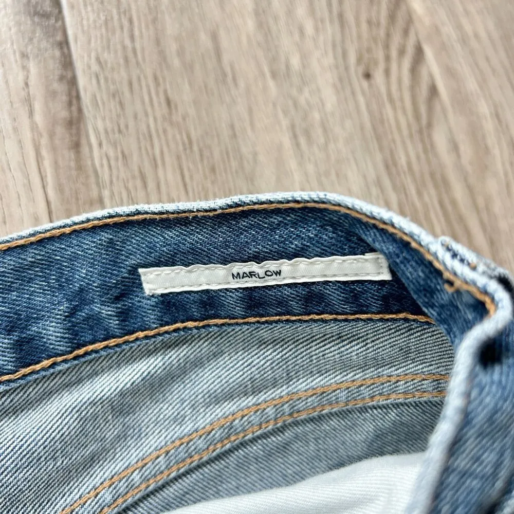 Citizens of Humanity Marlow Vintage Denim Shorts Button Fly in Allora Size 32 - Image 7