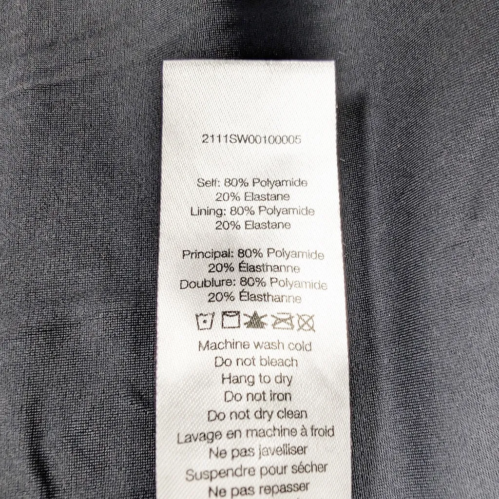 Veronica Beard Aliza Black White Button Front One Piece Swim Bathing Suit Small - Image 4