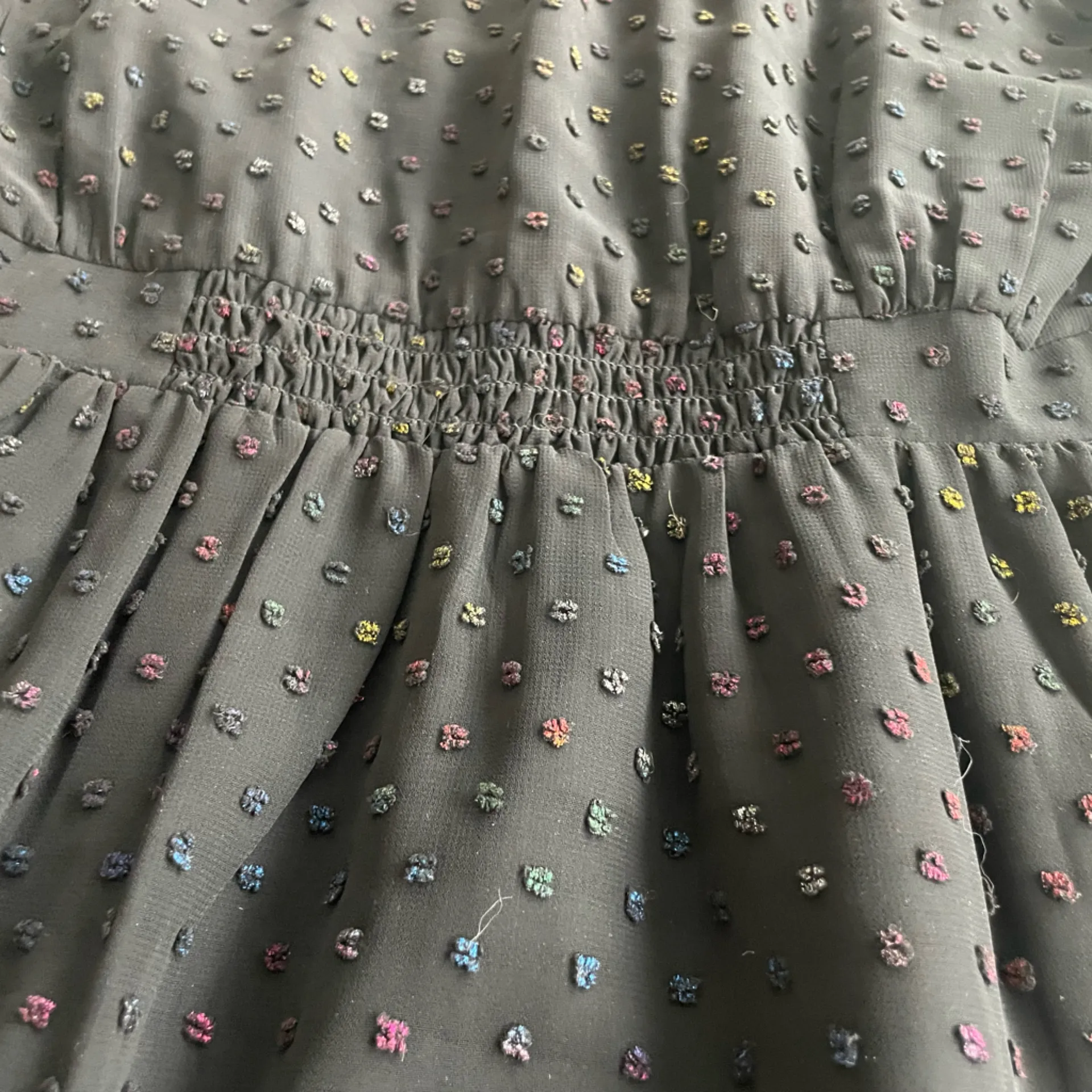 Anthropologie Audrey Clip Dot Shirt Dress - Size 0 - Image 4