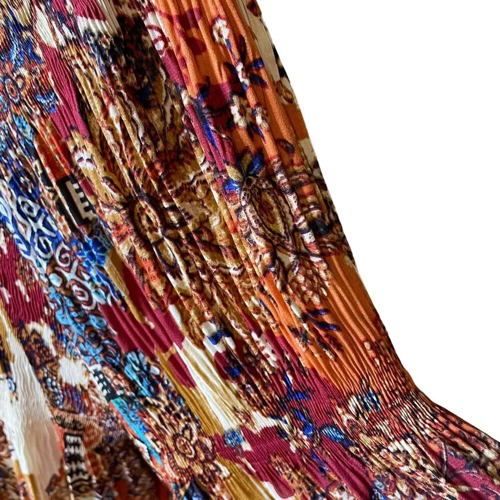 Avenue Womens Keyhole Blouse Smock Bodice Boho Peasant Sleeves Plus Size 26 c Black - Image 7