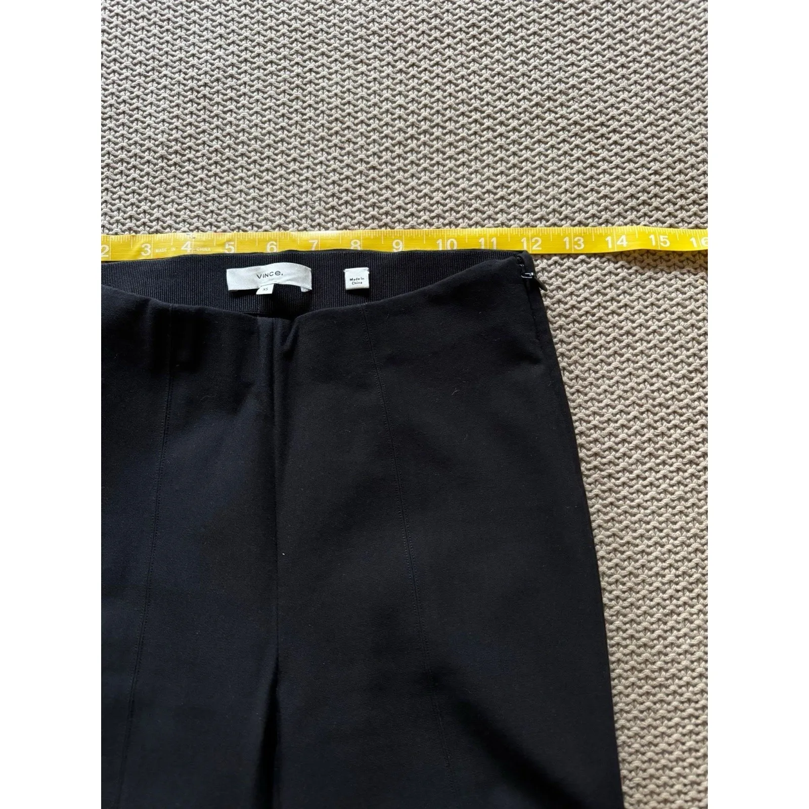 VINCE Womens  Tapered Causal Dress Pants Black Size Xsmall‎ - Image 7