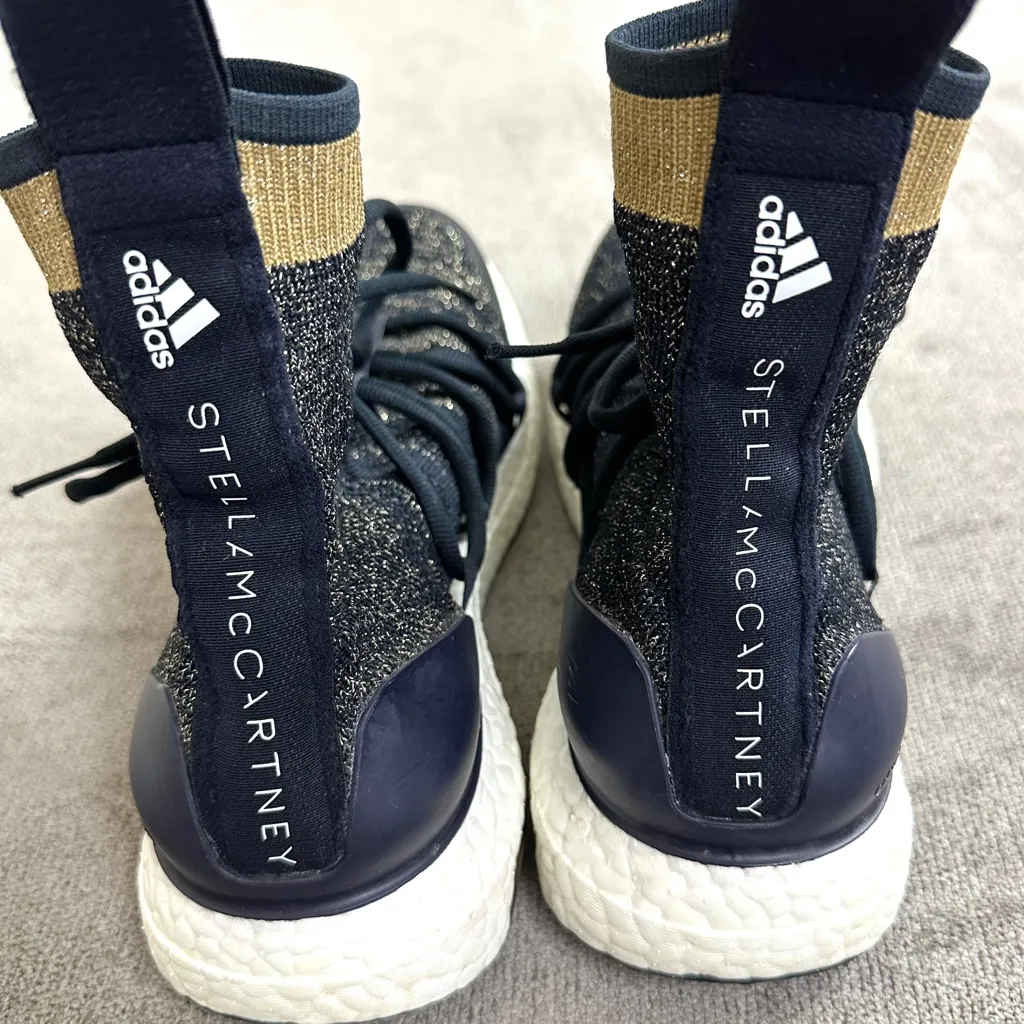 adidas by Stella McCartney Ultra Boost X Mid Sneakers Size 6 Blue - Image 4