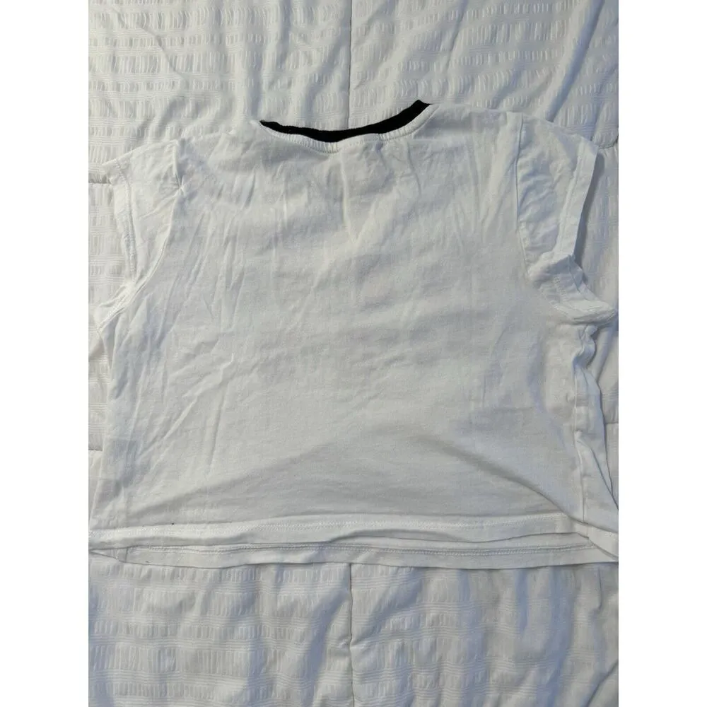H&M Divided White Crop Top In Your Dreams Short Sleeve T-Shirt Y2K 90s - Image 5