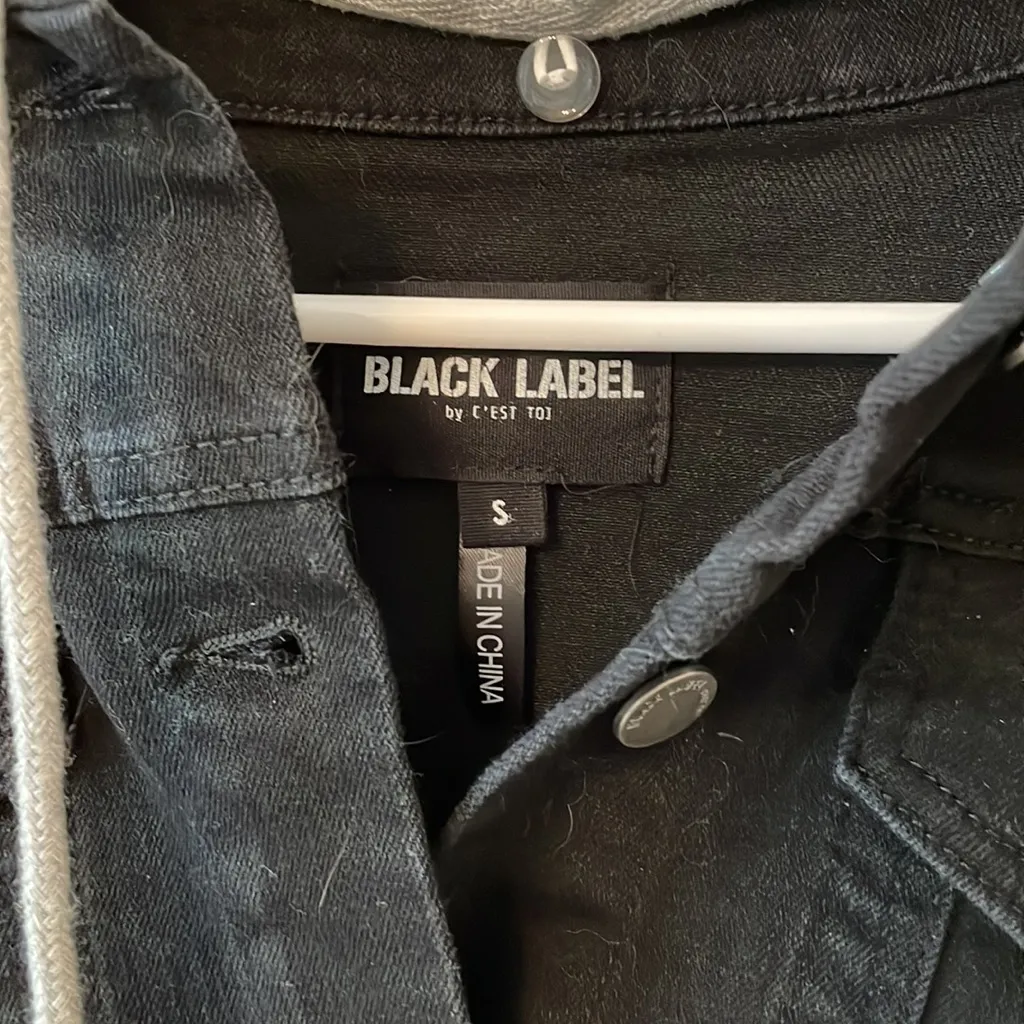 Black Label by C’est Toi denim hoodie jacket - Image 5